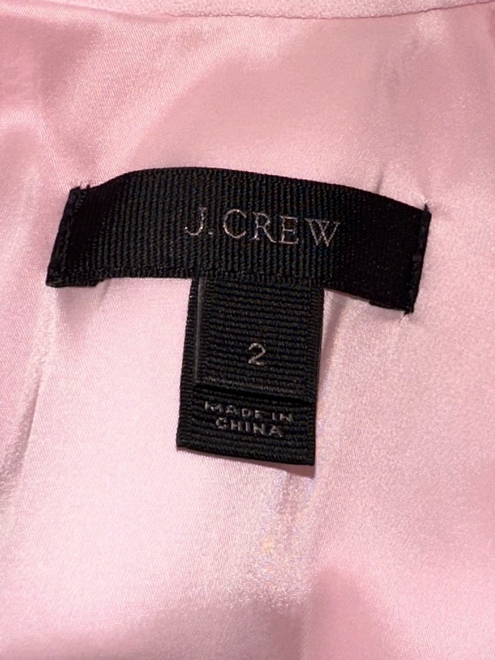 J.Crew Tie-Neck Fit and Flare 365 Crepe Cap Sleeve Dress Light Pink Size 2 - Picture 6 of 6
